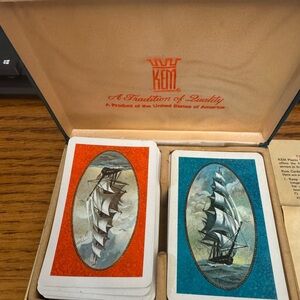 Playing Cards Set - Orange and Blue